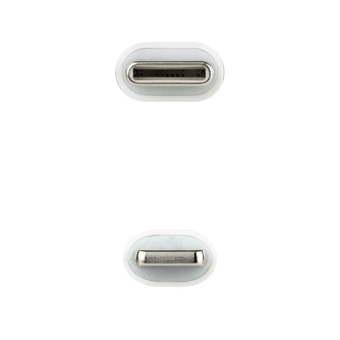 Nanocable Cable Lightning a USB-C, 50 cm, Blanco Nanocable Cable Lightning a USB-C, 50 cm, Blanco